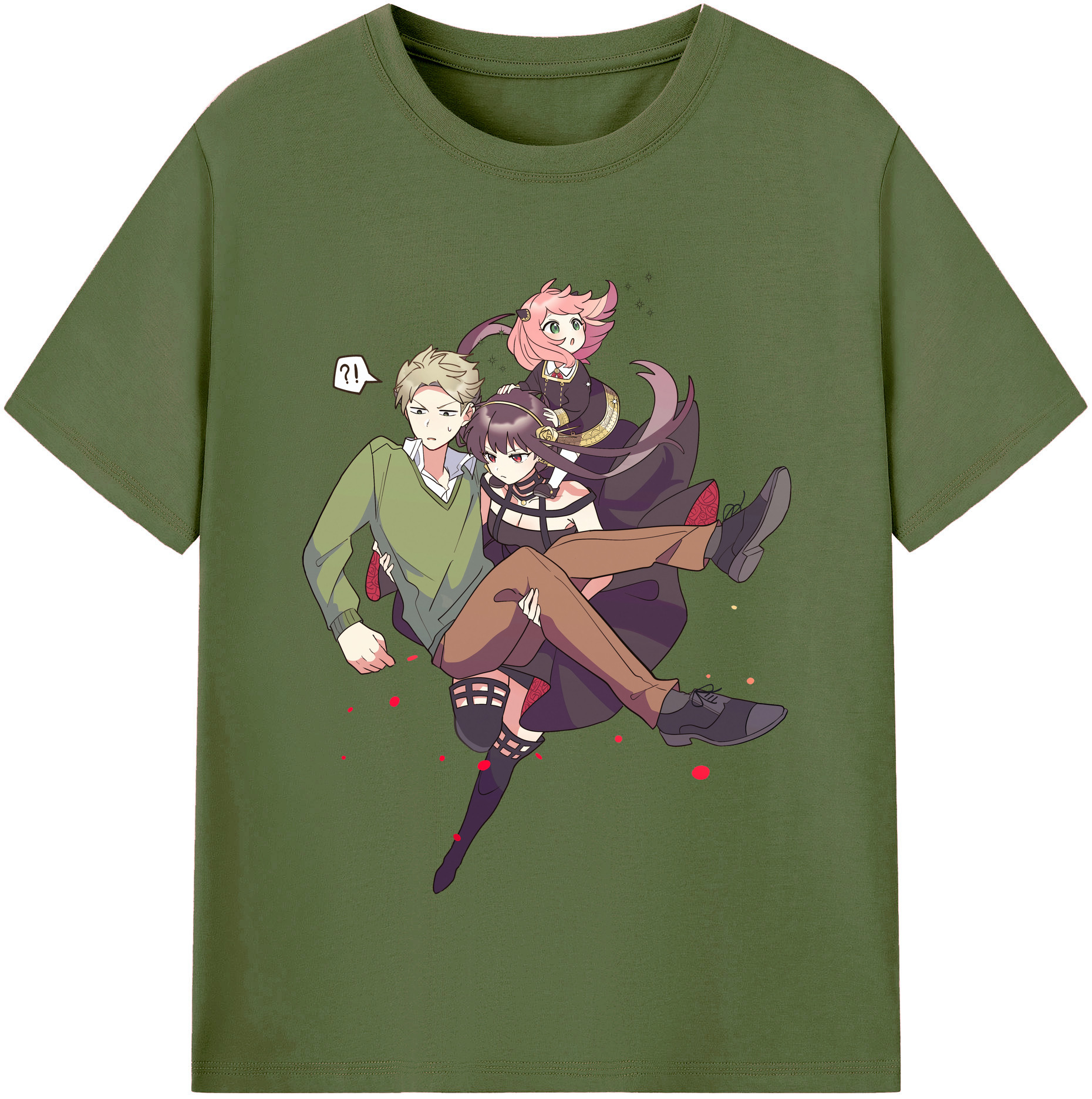 （画像用） SPY×FAMILY间谍家家酒 綿100％半袖Tシャツ（フロントプリント）